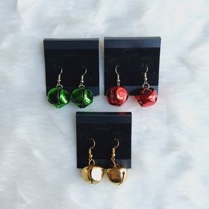Handmade Christmas Jingle Bells Earrings 1 Pair